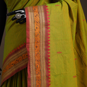 Green - kandangi buti chettinad cotton saree with border 27