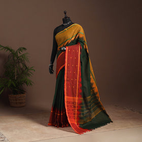Green - kandangi buti chettinad cotton saree with border 44