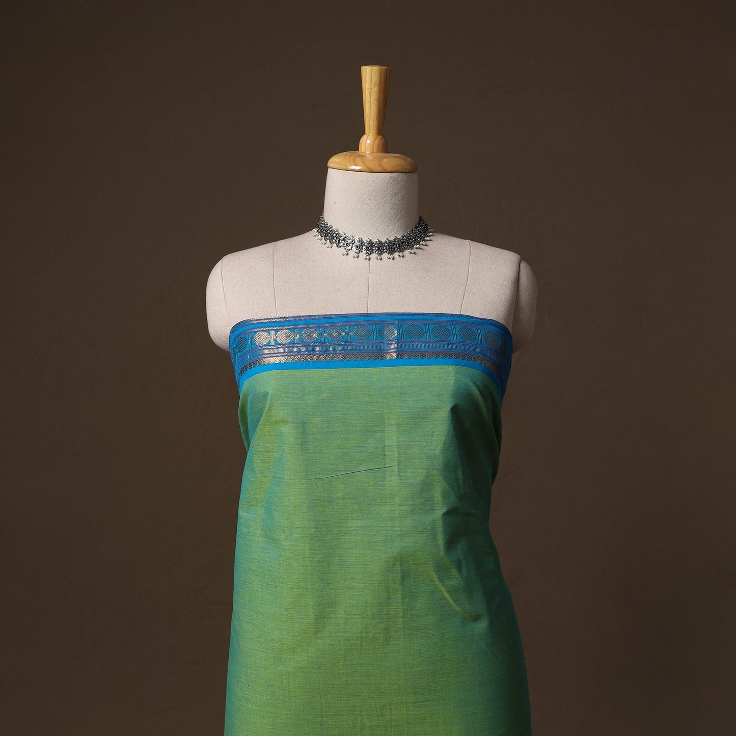 Kandangi chettinad cotton 2pc unstitched dress material 12