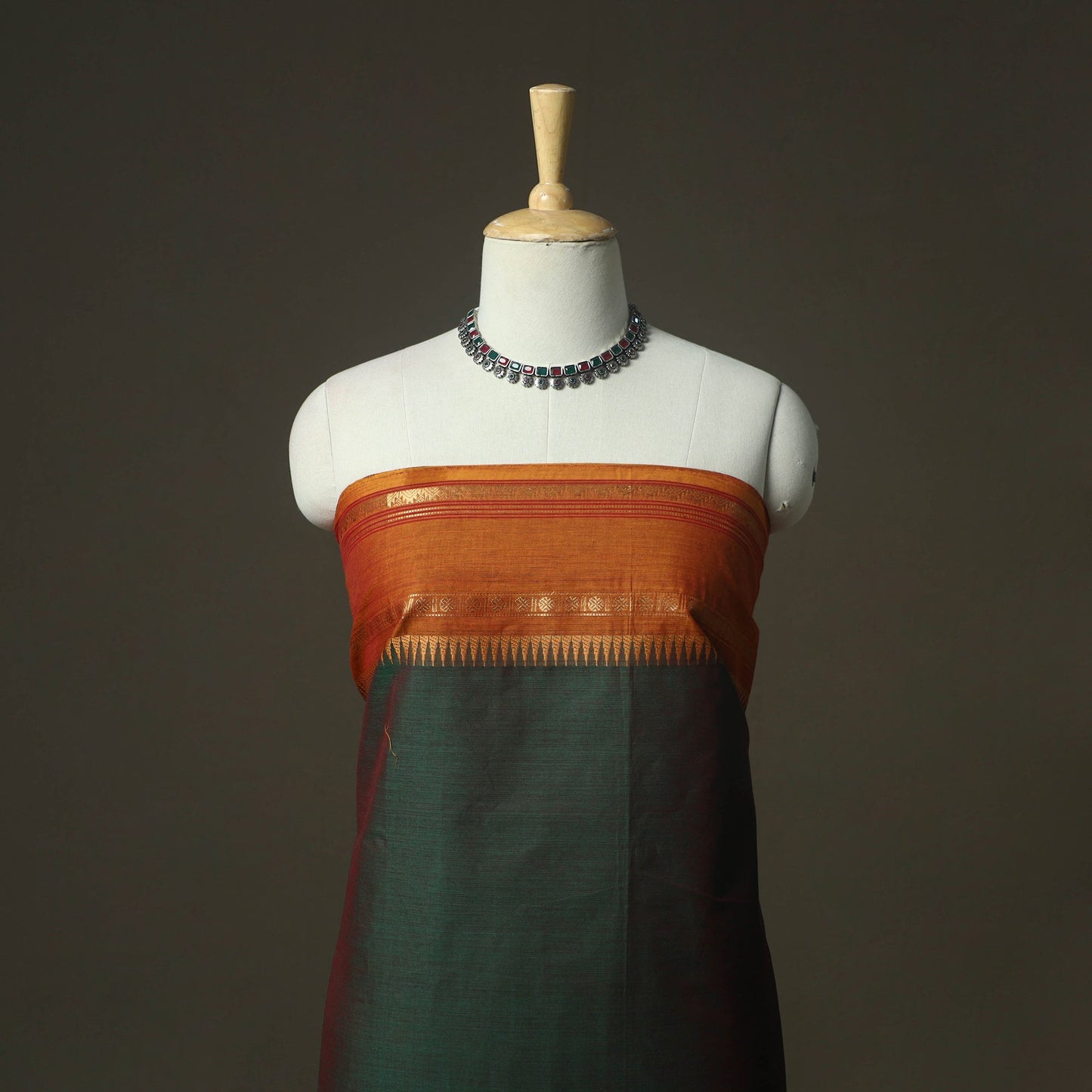 Kandangi chettinad cotton 2pc unstitched dress material 20