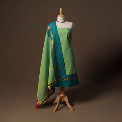 Kandangi chettinad cotton 2pc unstitched dress material 41