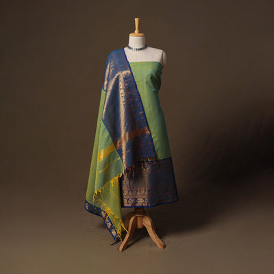 Kandangi chettinad cotton 2pc unstitched dress material 45