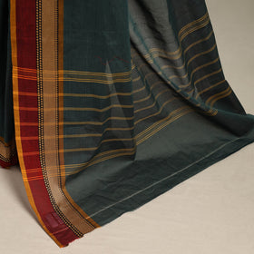 Green - kandangi chettinad cotton saree with border 14