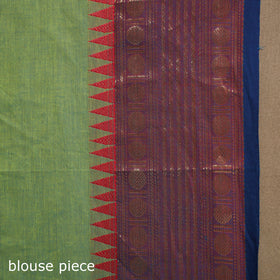 Green Kandangi Chettinad Cotton Saree with Border
