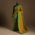 Green Kandangi Chettinad Cotton Saree with Border