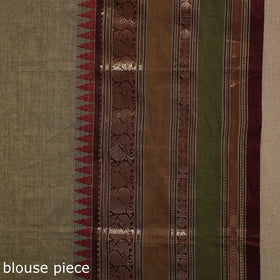 Green Kandangi Chettinad Cotton Saree with Border