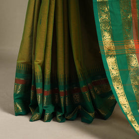 Green - kandangi thread buti chettinad cotton saree