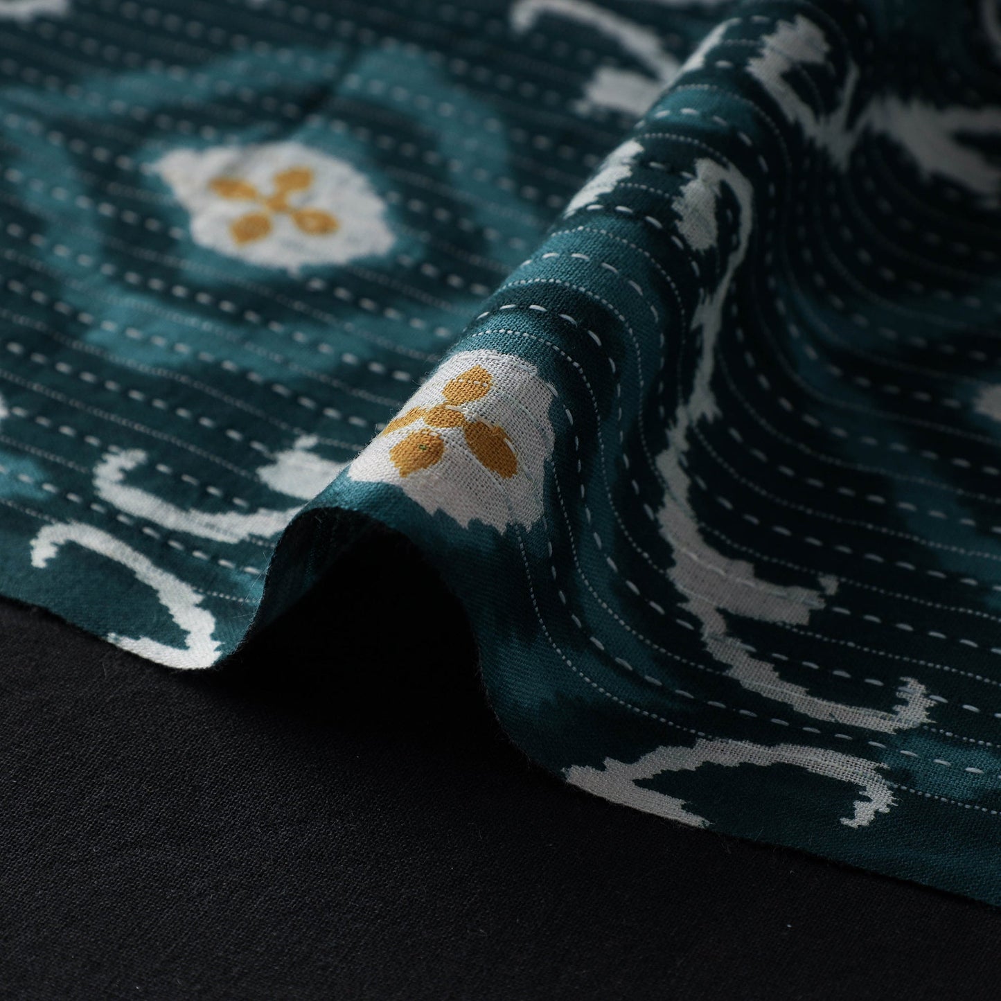  Kantha Stitch Cotton Jaipur Print Fabric 