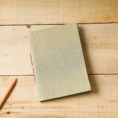     Kantha Stitch Fabric Cover Handmade Paper Notebook (7 x 5 in)   