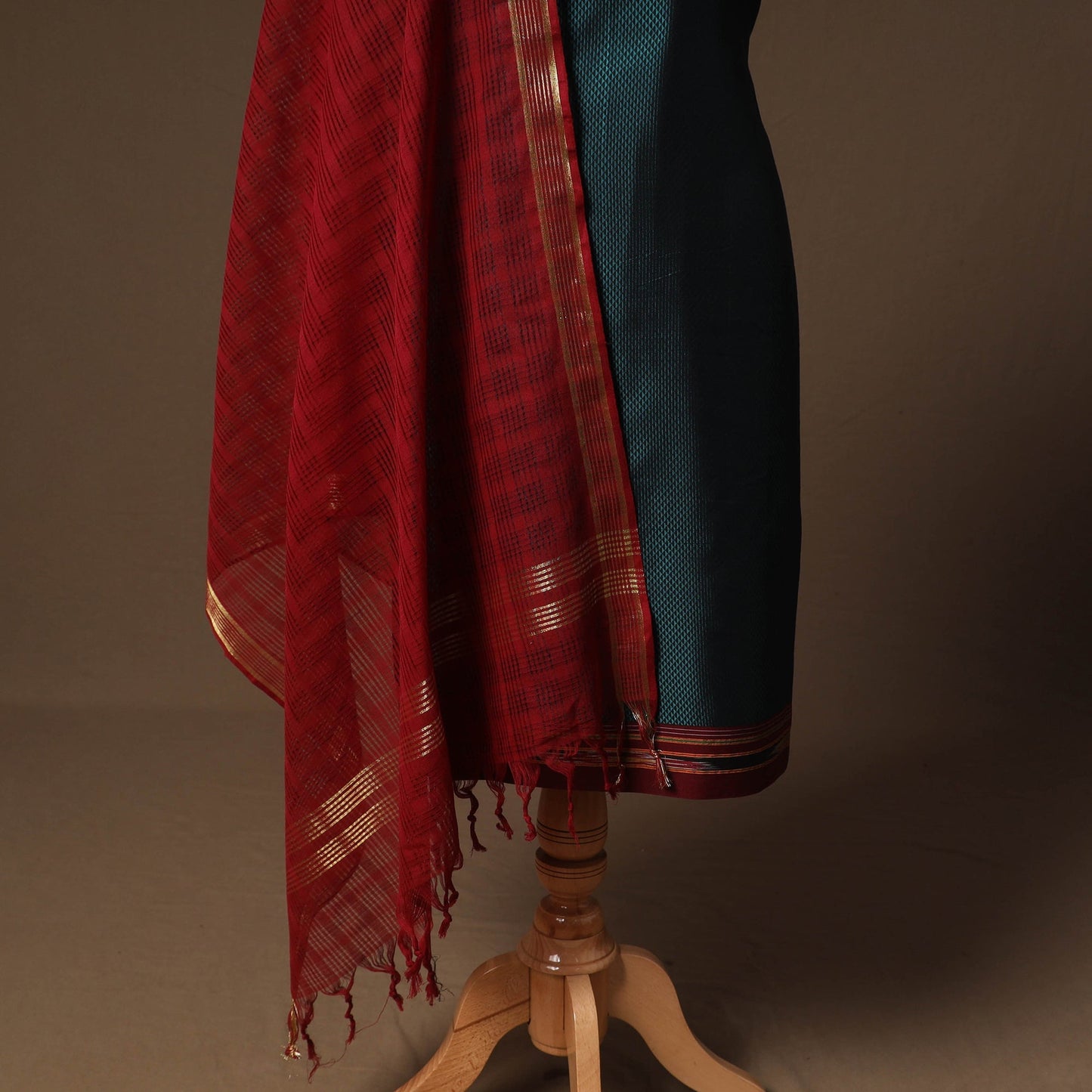 Karnataka khun mercerised cotton 3pc unstitched dress