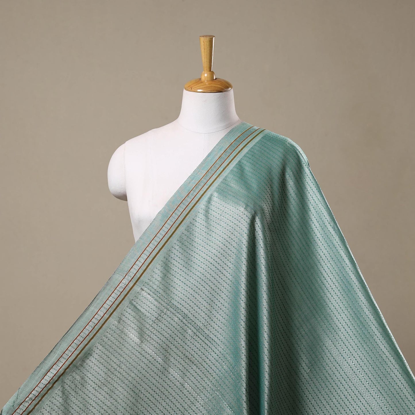 Karnataka weave cotton khun fabric 01 - handcrafted