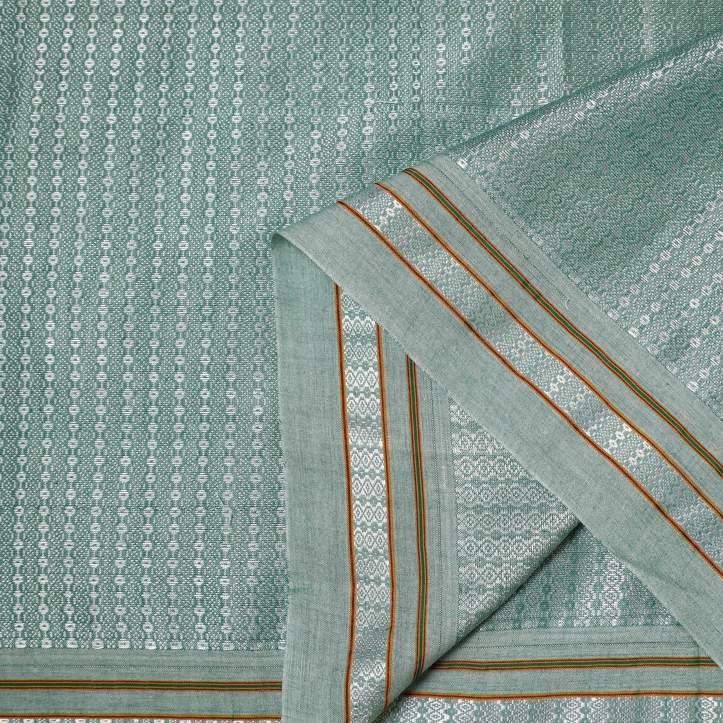 Karnataka weave cotton khun fabric 01 - handcrafted