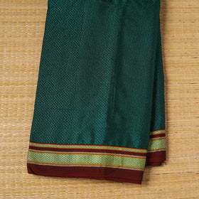 Green - karnataka weave cotton khun fabric 07 - handcrafted