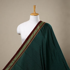 Green - karnataka weave cotton khun fabric 07 - handcrafted