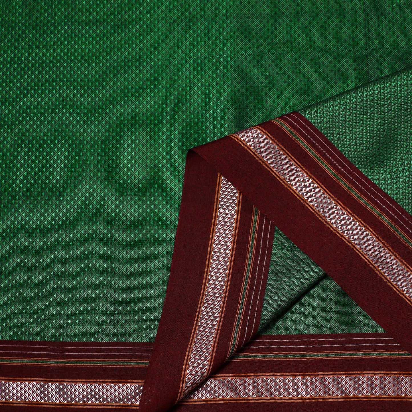 Karnataka weave cotton khun fabric 08 - handcrafted