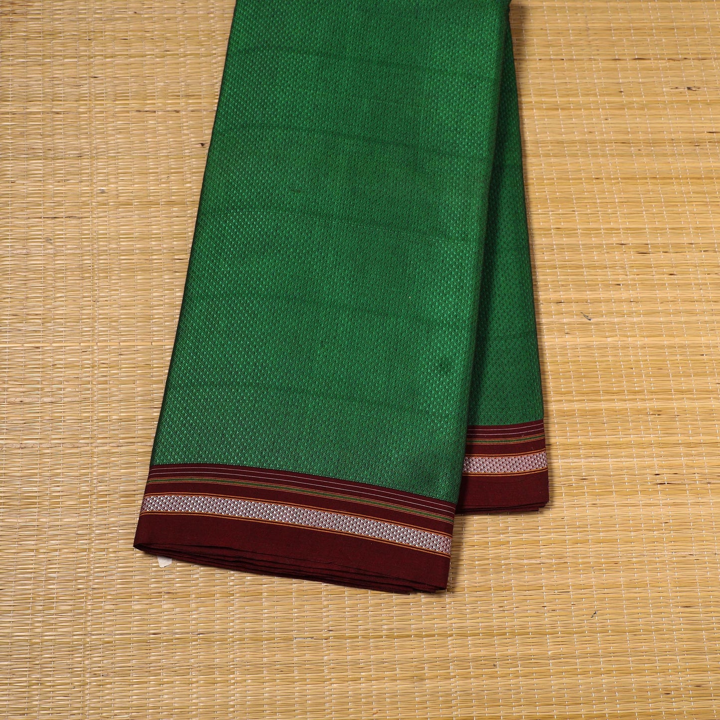 Karnataka weave cotton khun fabric 08 - handcrafted