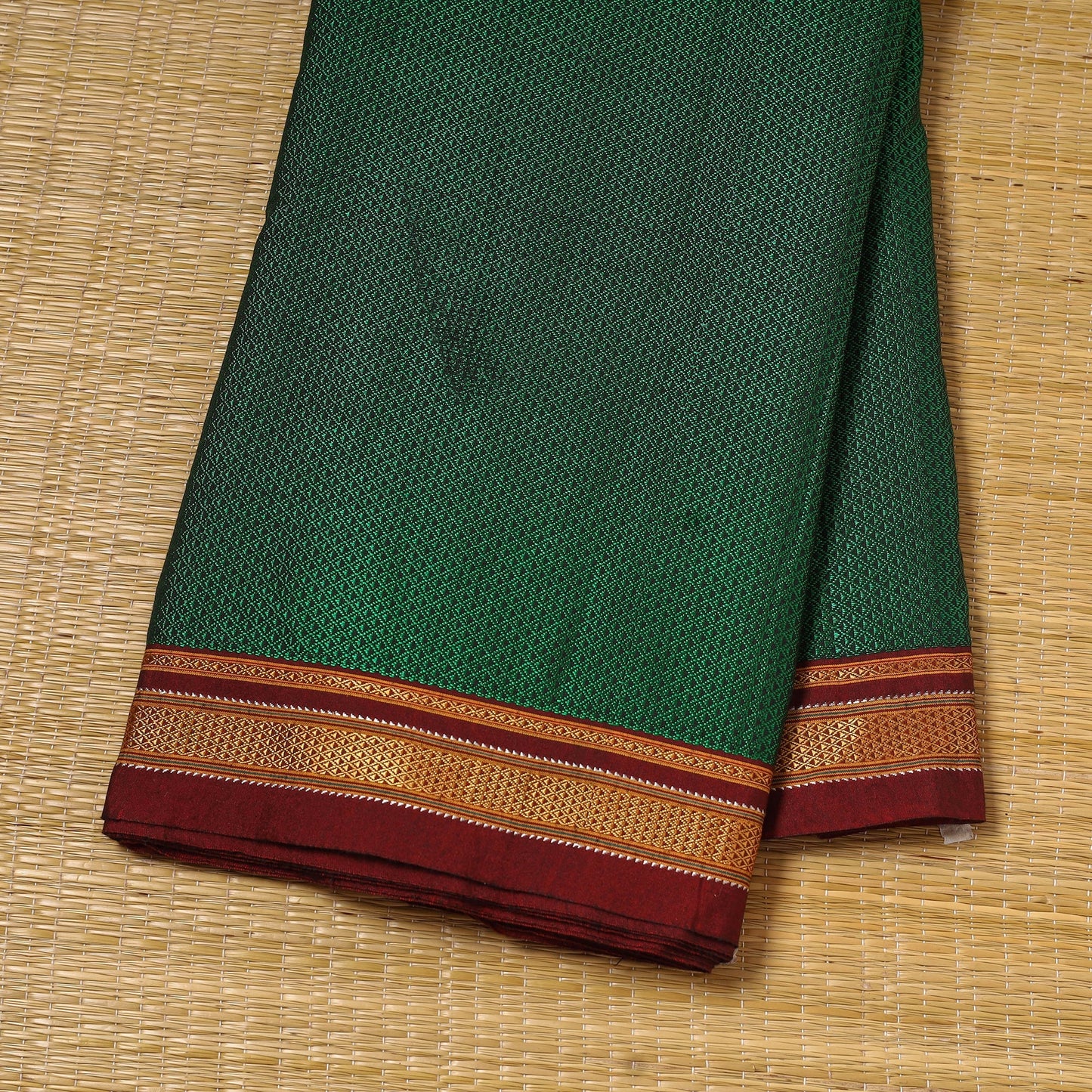 Karnataka weave cotton khun fabric 14 - handcrafted