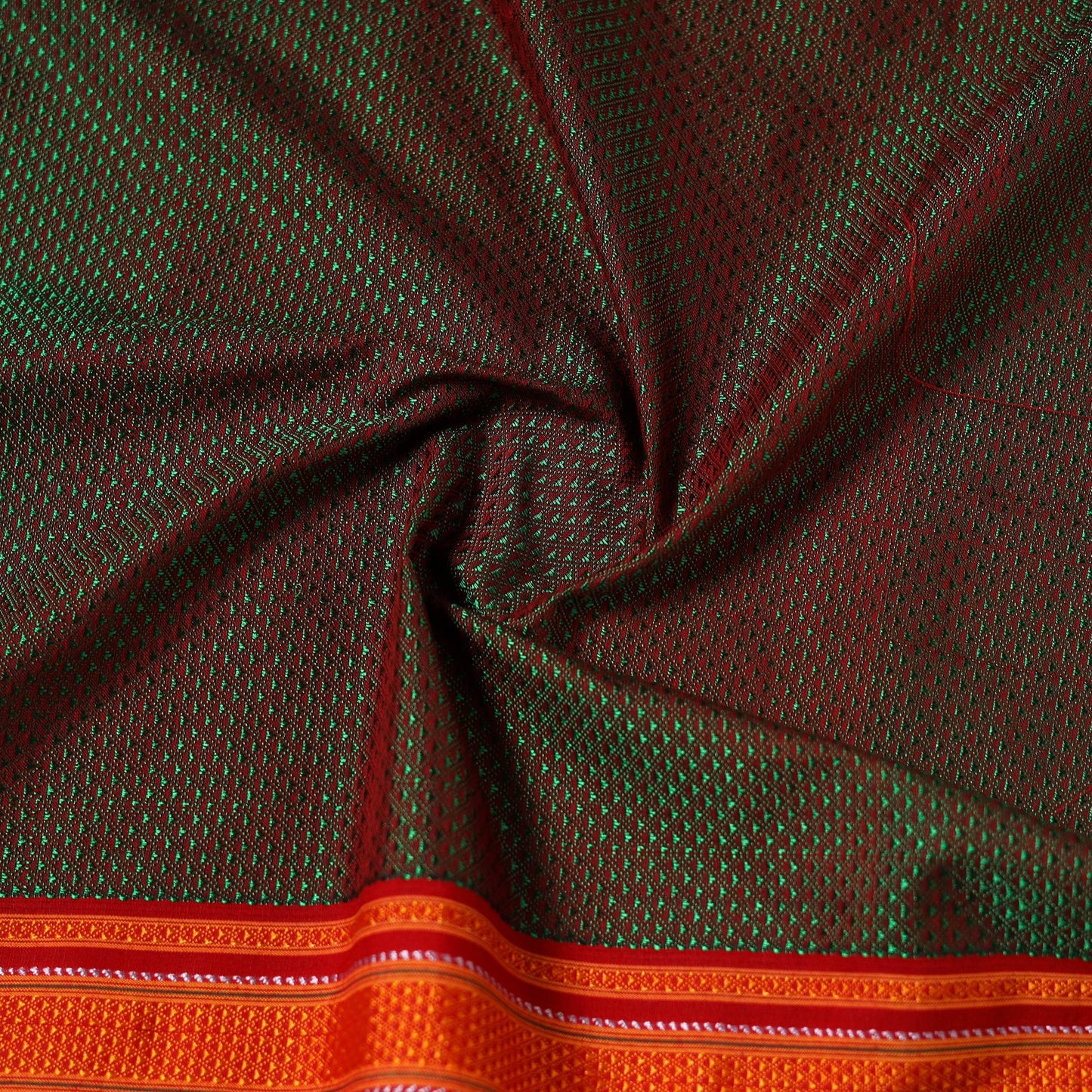 Karnataka weave cotton khun fabric 18 - handcrafted