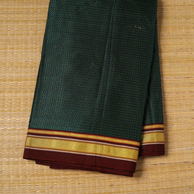 Green - karnataka weave cotton khun fabric 18 - handcrafted