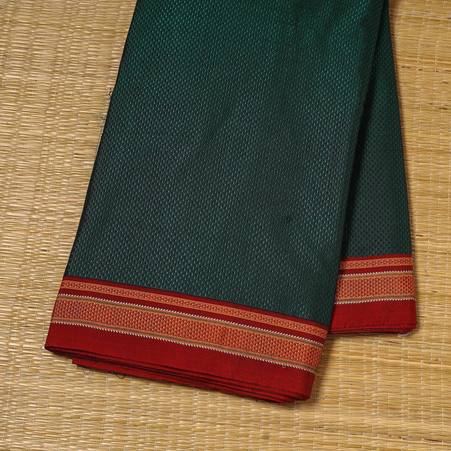 Karnataka weave cotton khun fabric 19 - handcrafted
