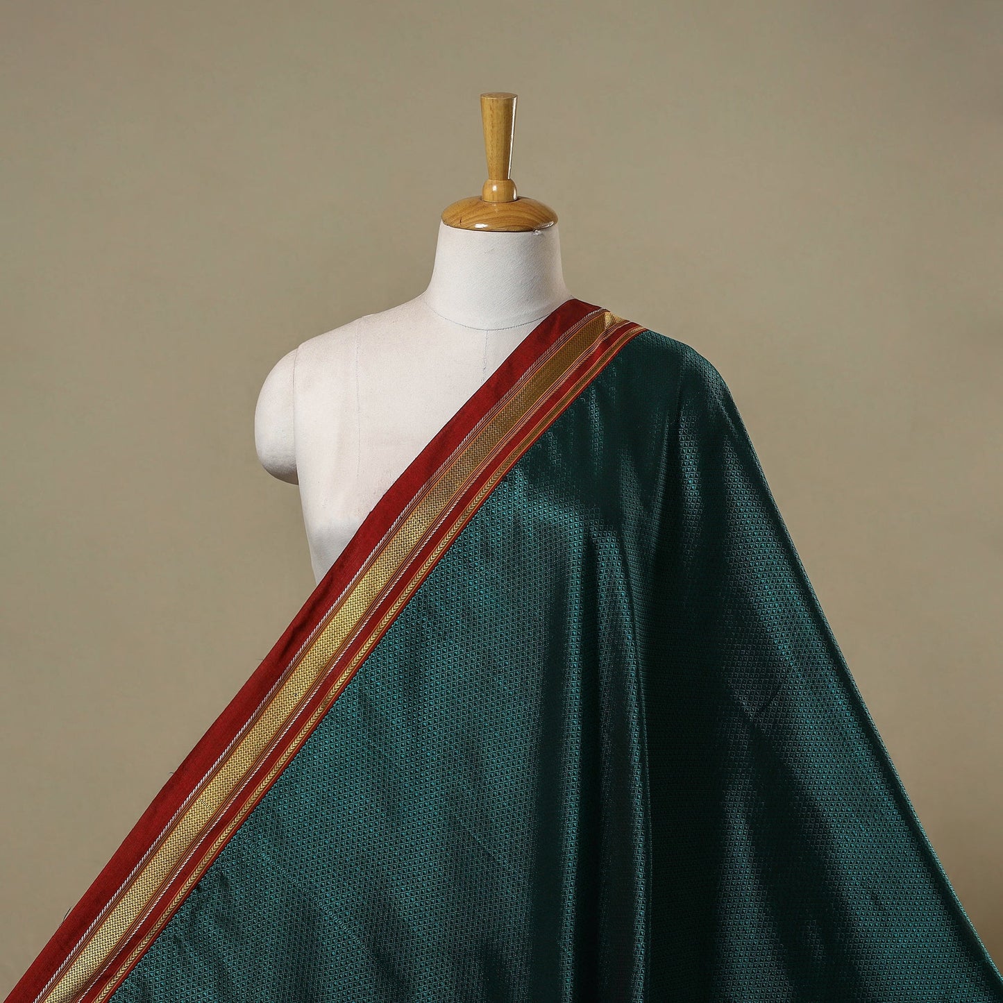 Karnataka weave cotton khun fabric 22 - handcrafted