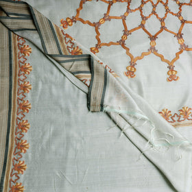  Kashidakari Hand Embroidery Maheshwari Silk Saree Online at iTokri.com 