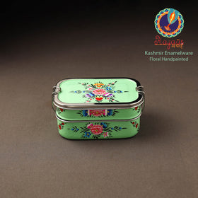 Kashmir enamelware floral handpainted stainless steel 2