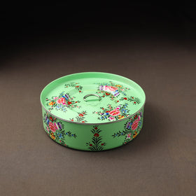 Kashmir enamelware floral handpainted stainless steel