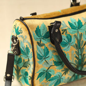  Green Kashmiri Crewel Hand Embroidery Handbag