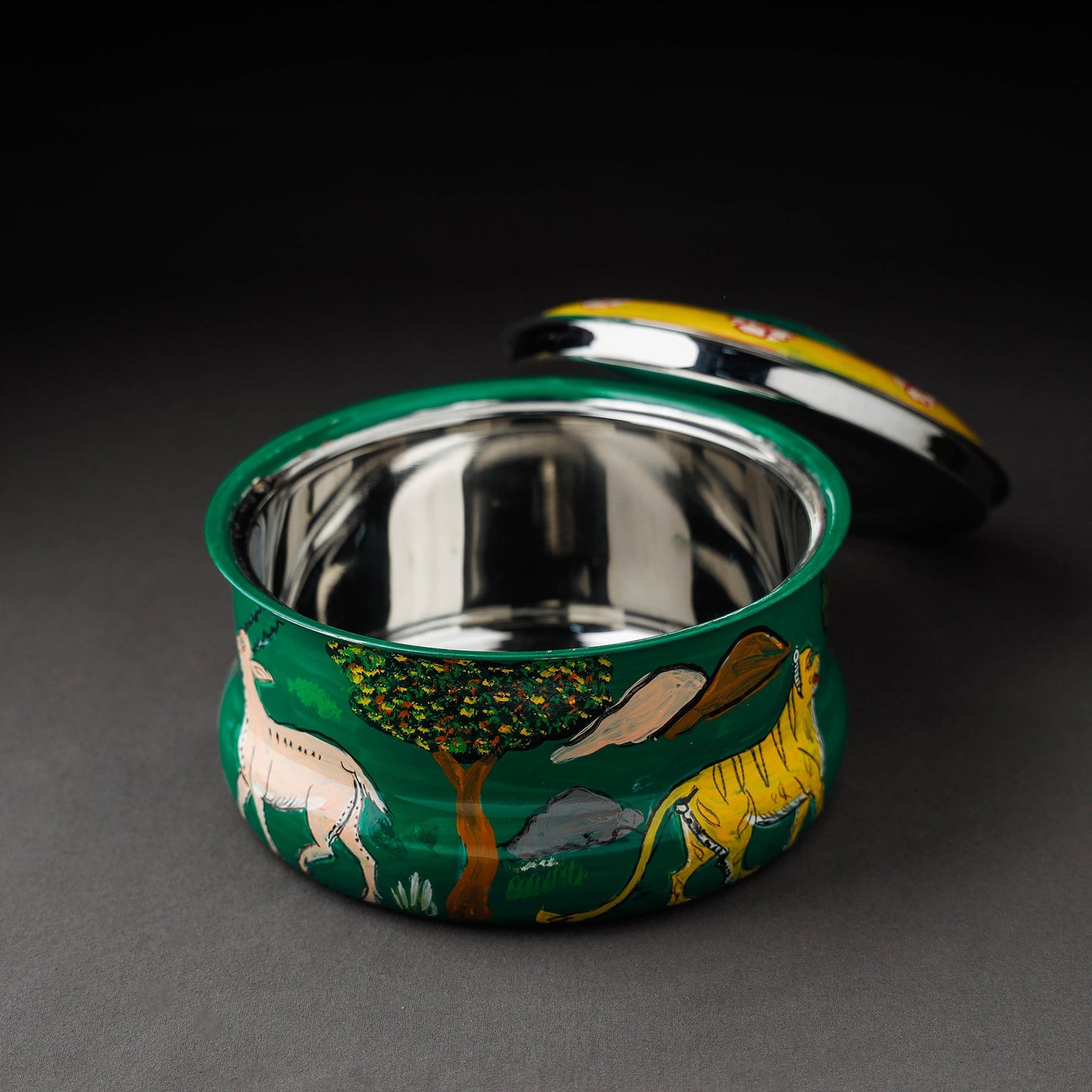  Kavad Handpainted Stainless Steel Casserole 