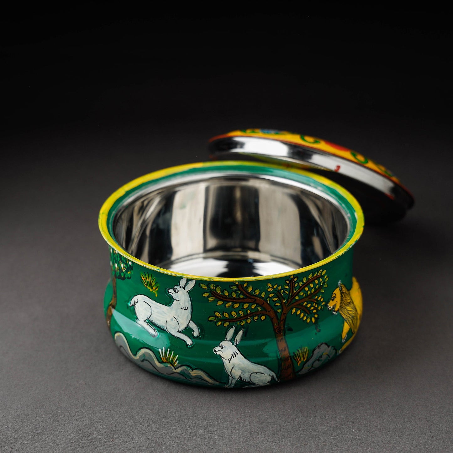  Kavad Handpainted Stainless Steel Casserole 