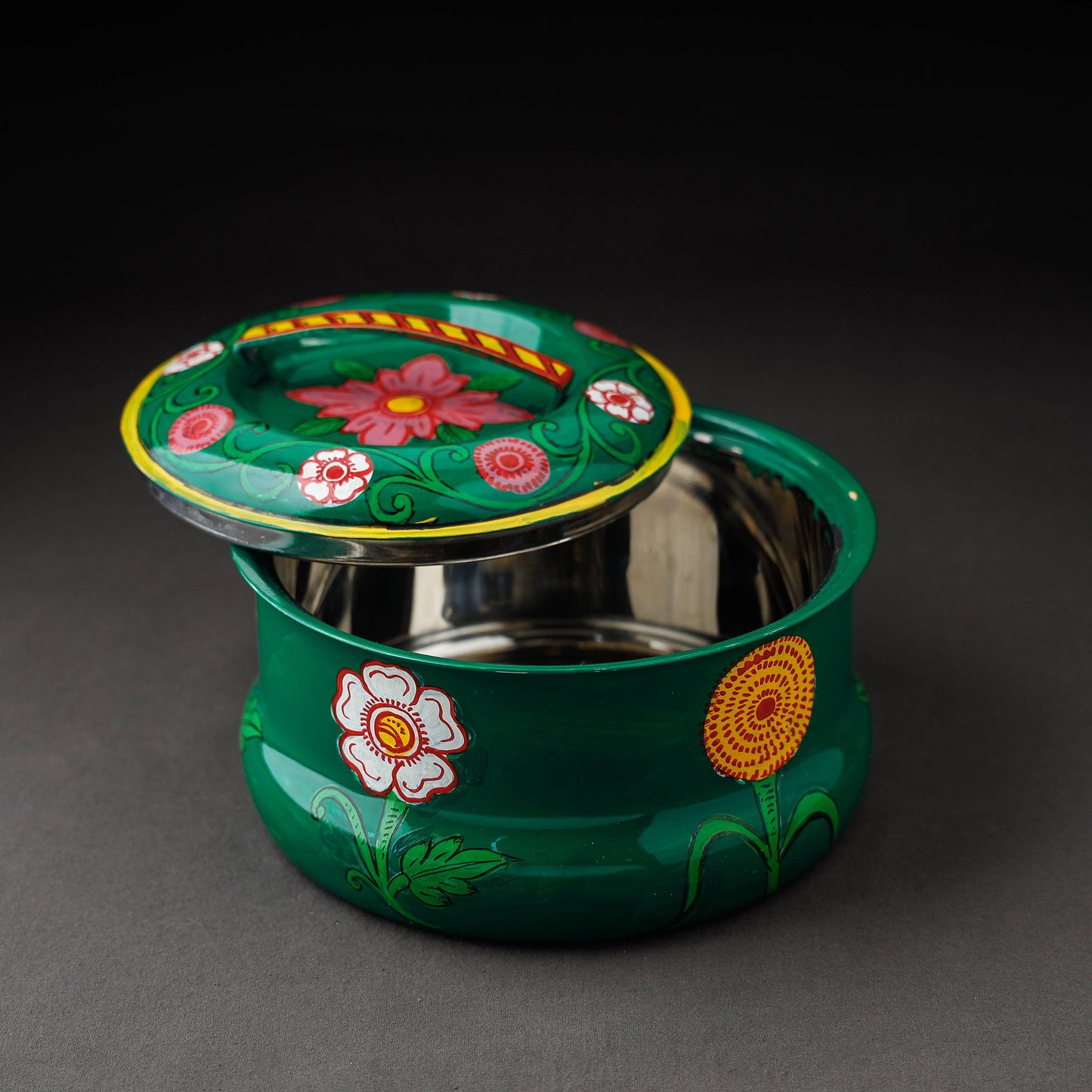  Kavad Handpainted Stainless Steel Casserole 