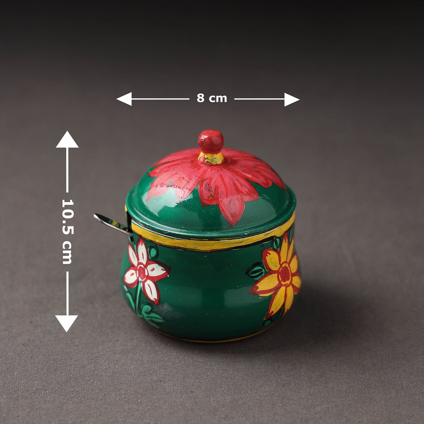  Kavad Handpainted Stainless Steel Ghee Pot 