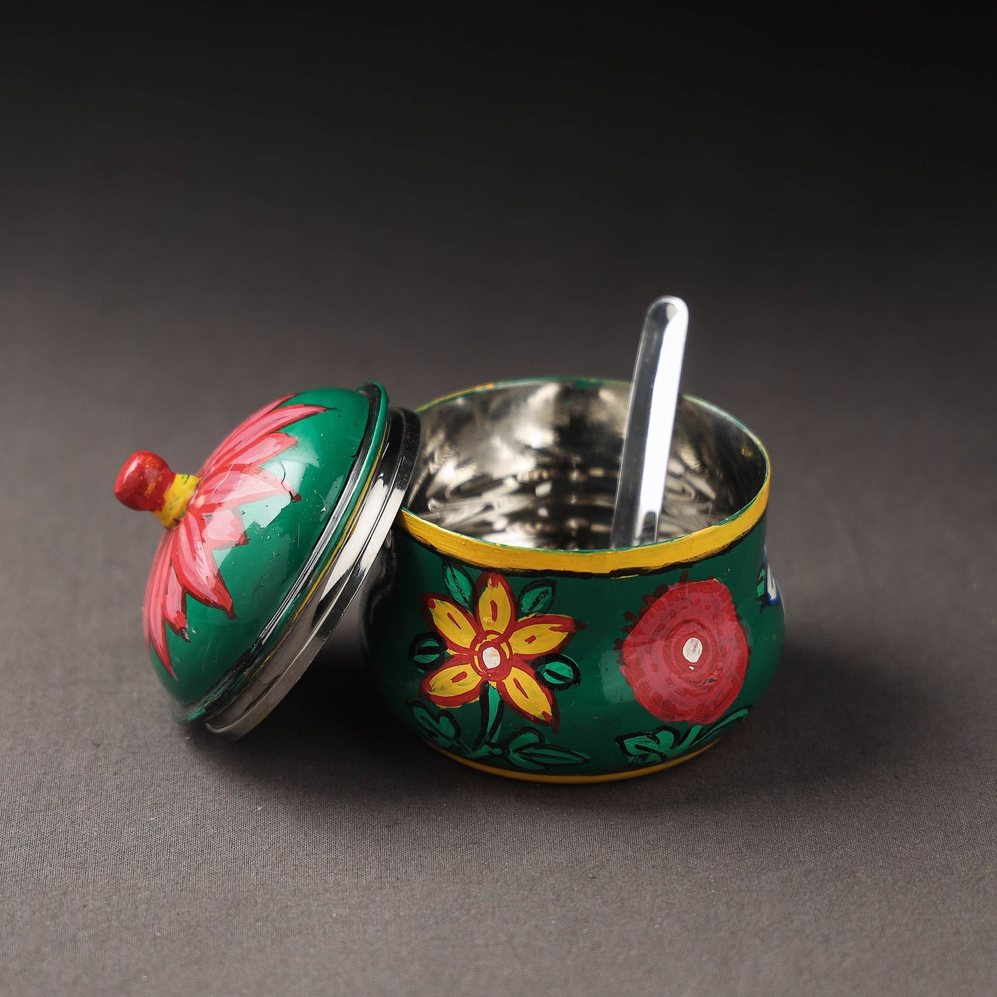 Kavad Handpainted Stainless Steel Ghee Pot 