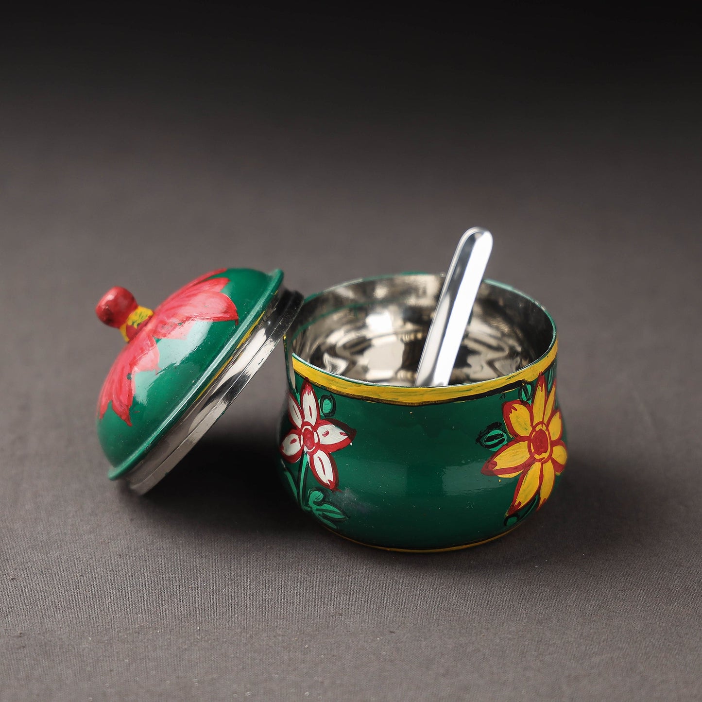  Kavad Handpainted Stainless Steel Ghee Pot 