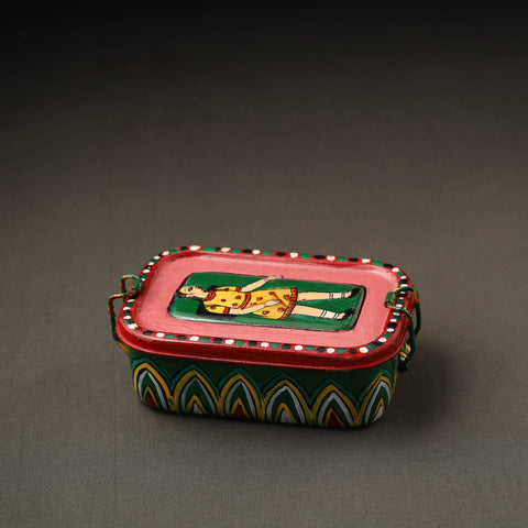 Buy Kavad Handpainted Stainless Steel Rectangle Shape Lunch Box (6 X 4 in) 28 Online at iTokri.com