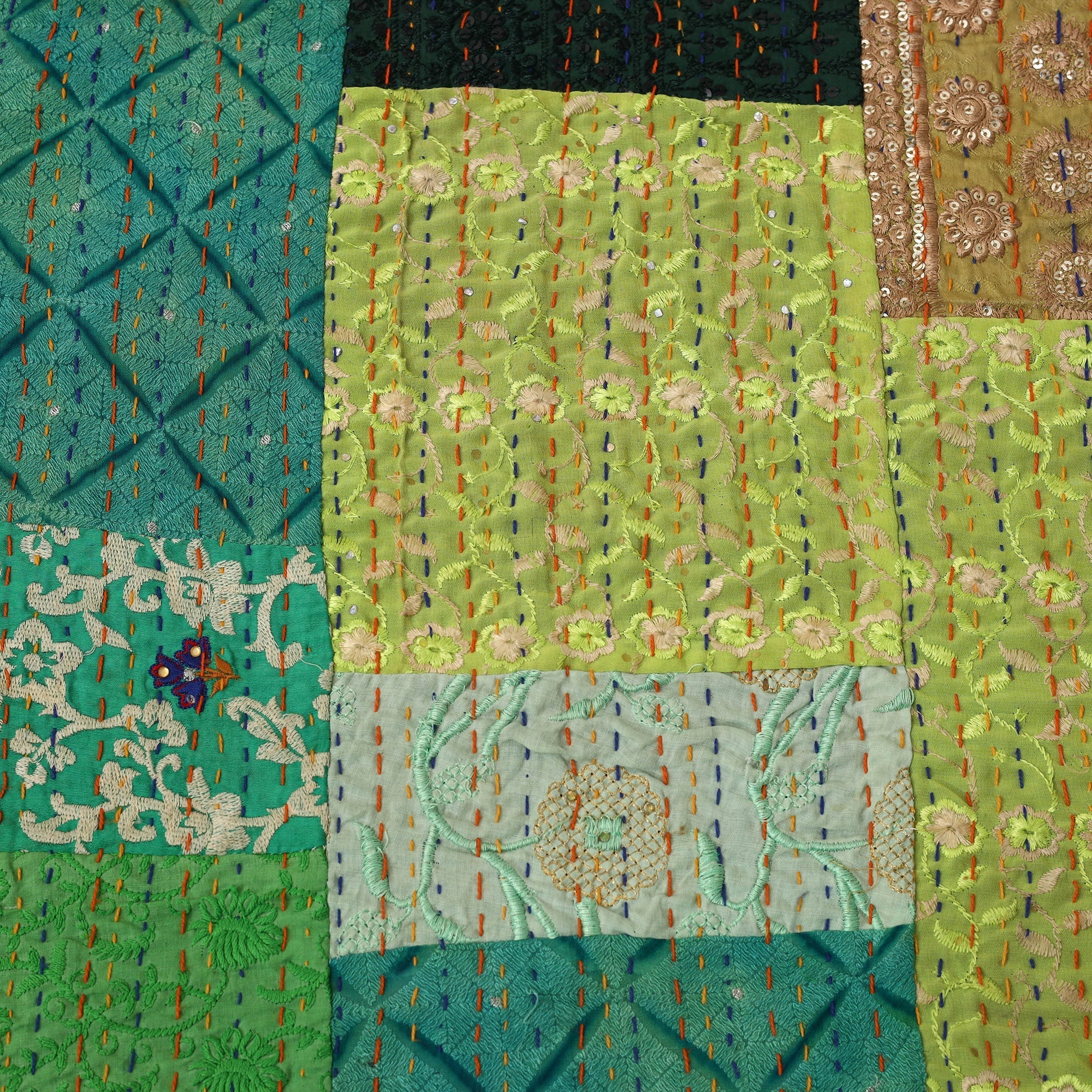 Khambadiya tagai patchwork quilt / gudri / blanket (108 x
