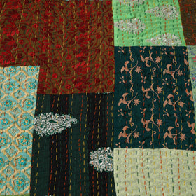 Khambadiya tagai patchwork quilt / gudri / blanket (108 x