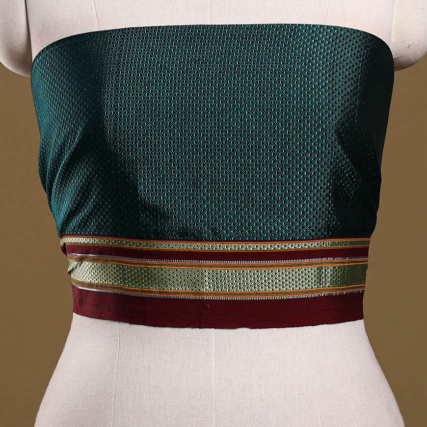 Khun weave cotton blouse piece 25 - handcrafted