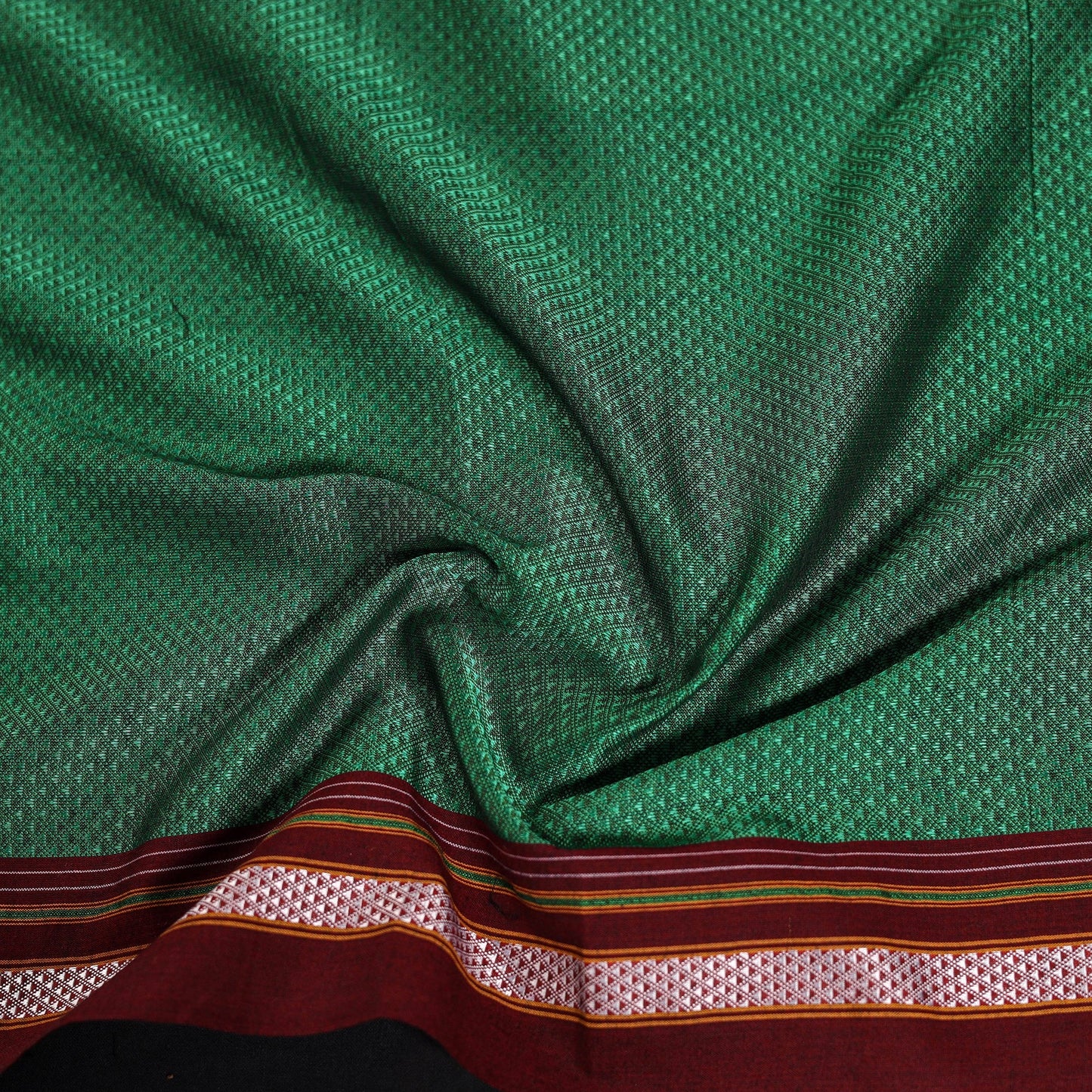 Khun weave cotton blouse piece 27 - handcrafted