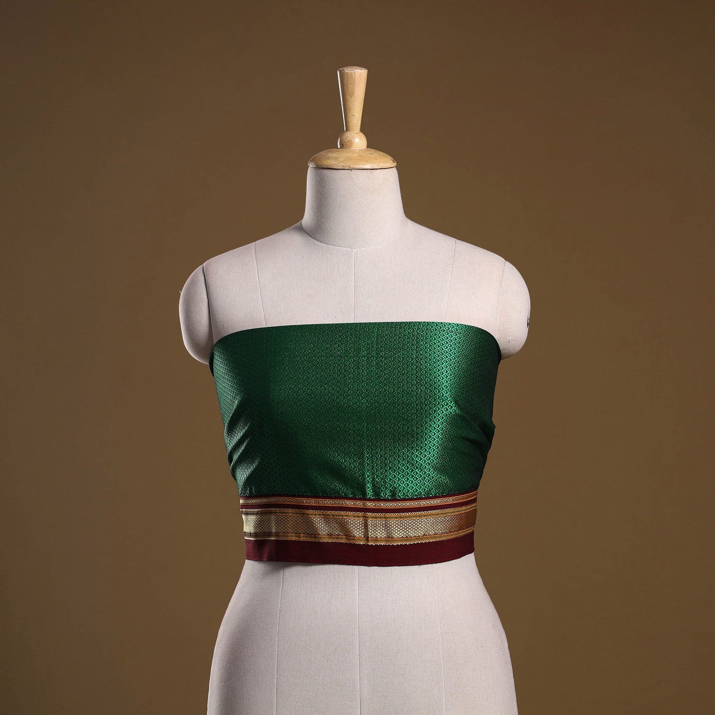 Khun weave cotton blouse piece 65 - handcrafted