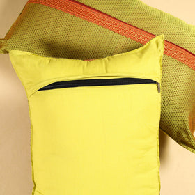Green - Khun Weave Cotton Pillow Covers