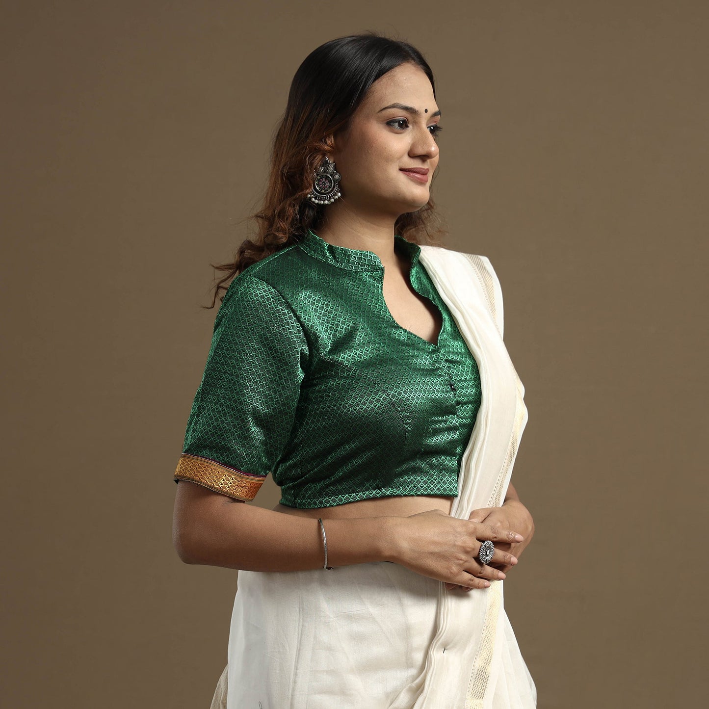 Buy Khun Weave Handloom Cottton Stitched Blouse Online at iTokri.com