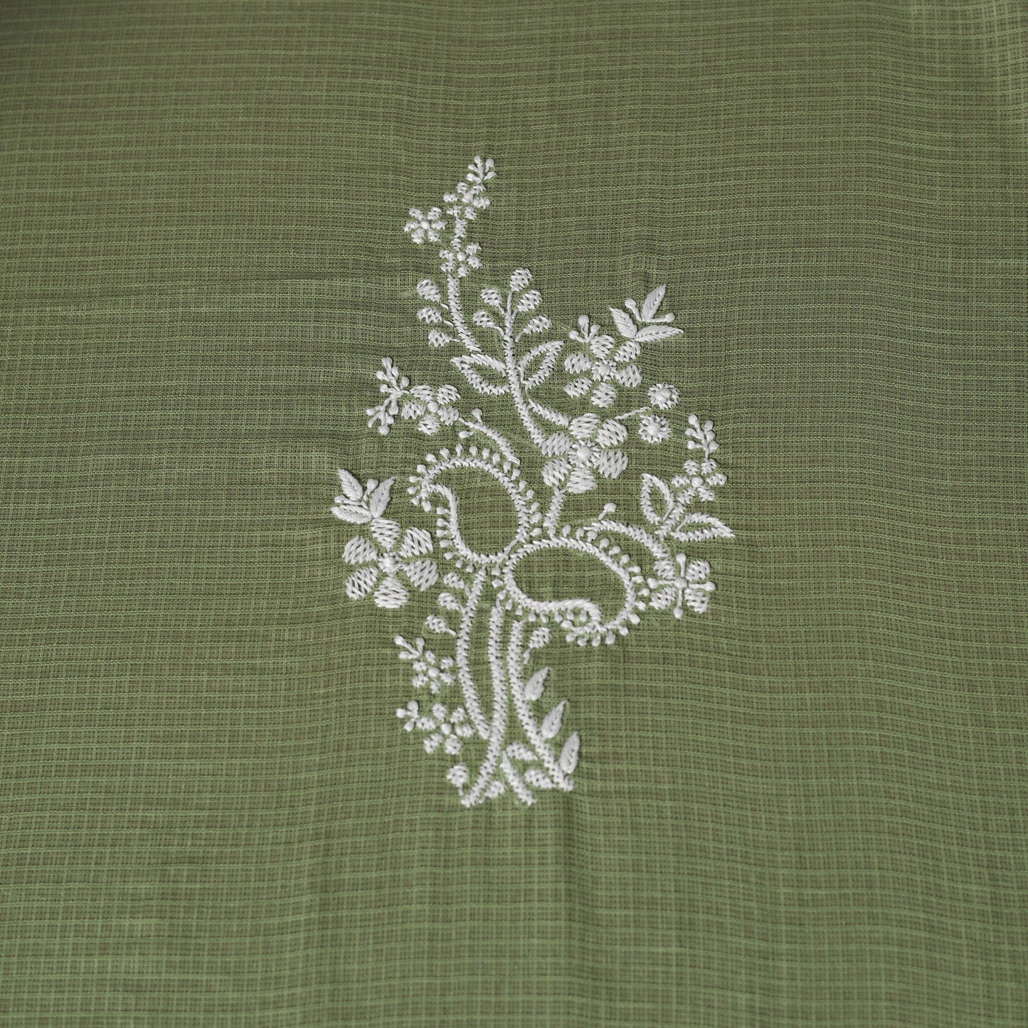 Kota doria cotton chikankari hand embroidered 2pc