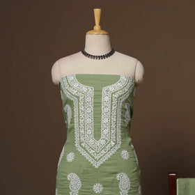 Kota doria cotton chikankari hand embroidered 2pc