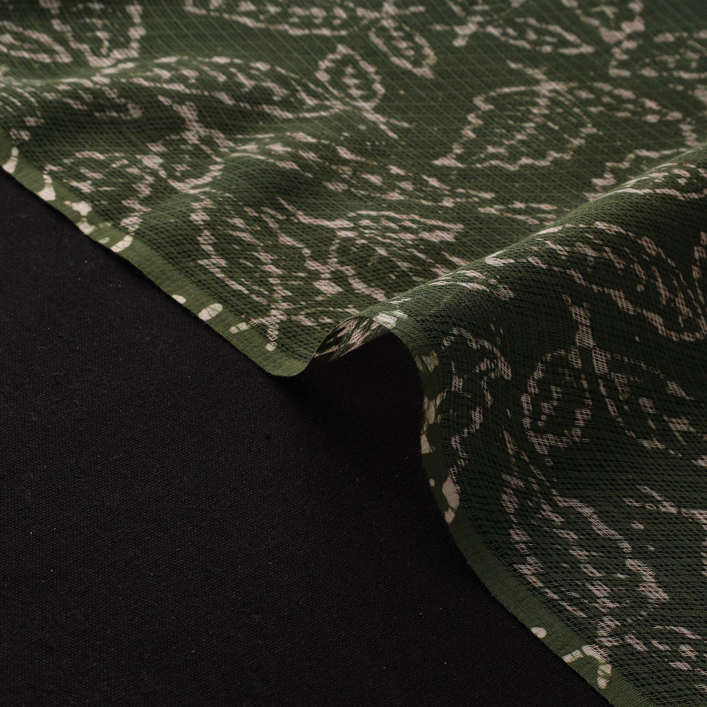 Kota doria cotton hand block batik print fabric 03