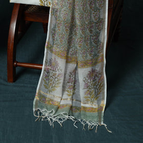 Kota doria cotton hand block sanganeri print 3pc unstitched