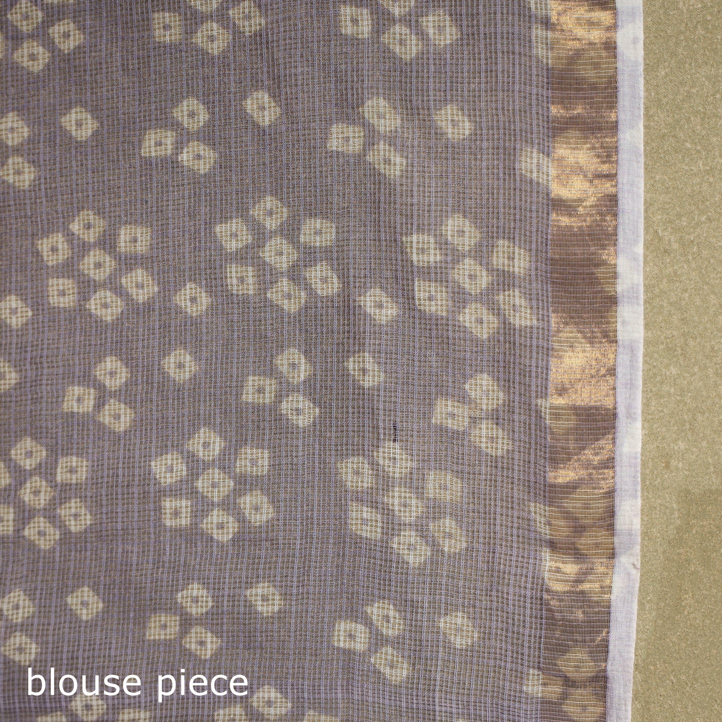 Green - kota doria cotton sanganeri saree 12 - handcrafted