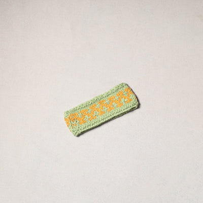 Green - kullu karishma hand knitted merino wool headband 26