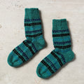  Green Kumaun Hand Knitted Woolen Socks - Kids